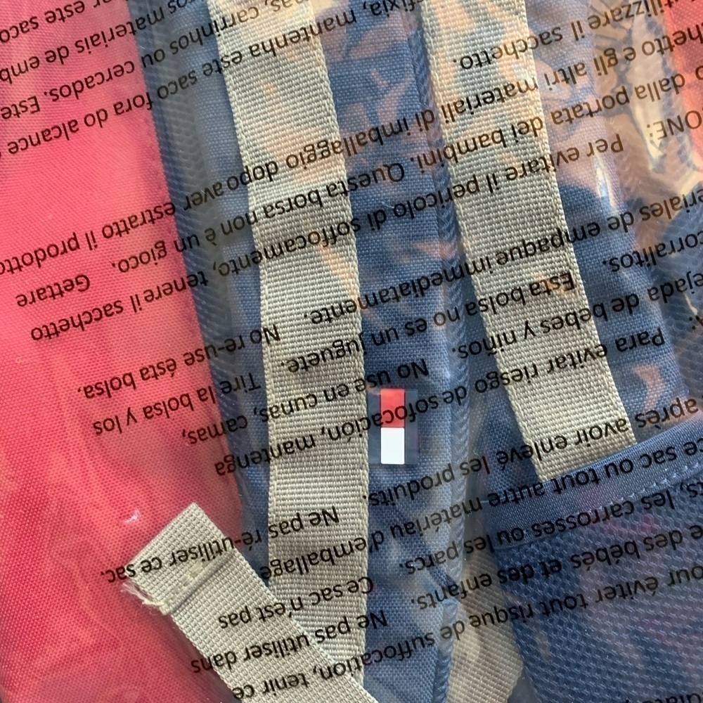Tommy Hilfiger Red & Navy Backpack - Picture 9 of 9